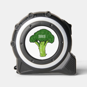Broccoli Cartoon Illustration Maßband