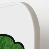 Broccoli Cartoon Illustration Pickleball Schläger (Linke Seite)