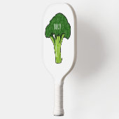 Broccoli Cartoon Illustration Pickleball Schläger (Links)