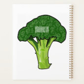 Broccoli Cartoon Illustration Planer (Rückseite)