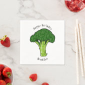 Broccoli Cartoon Illustration Serviette (Beispiel)