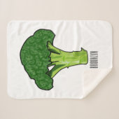 Broccoli Cartoon Illustration Sherpadecke (Vorderseite (Horizontal))