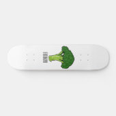 Broccoli Cartoon Illustration Skateboard (Horizontal)
