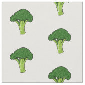 Broccoli Cartoon Illustration Stoff (Nahaufnahme)