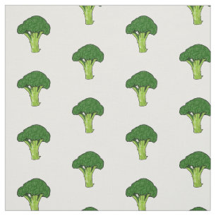 Broccoli Cartoon Illustration Stoff