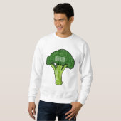 Broccoli Cartoon Illustration Sweatshirt (Vorne ganz)