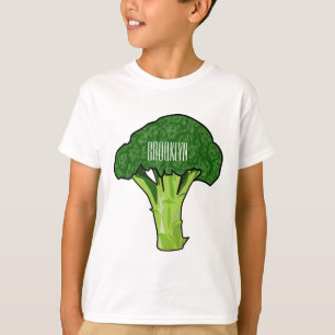 Broccoli Cartoon Illustration T-Shirt