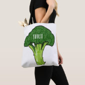 Broccoli Cartoon Illustration Tasche (Von Nahem)