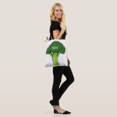 Broccoli Cartoon Illustration Tasche (Am Model)