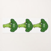 Broccoli Cartoon Illustration Yogamatte (Rückseite (Horizontal))