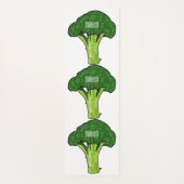 Broccoli Cartoon Illustration Yogamatte (Rückseite)