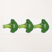 Broccoli Cartoon Illustration Yogamatte (Vorderseite (Horizontal))