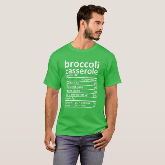 Broccoli Casserole Nutrition Erntedank Food Fac T-Shirt (Vorne ganz)