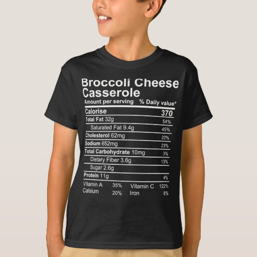 Broccoli Cheese Casserole T-Shirt (Vorderseite)