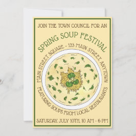 Broccoli Cheese Soup Food Festival Verkostung Vera Einladung