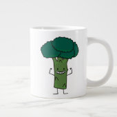 Broccoli Flechten Happy-Baum Kopf grünes Gemüse Jumbo-Tasse (Rechts)