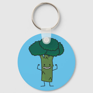 Broccoli Flechten Happy Baum Kopf grünes Gemüse Schlüsselanhänger