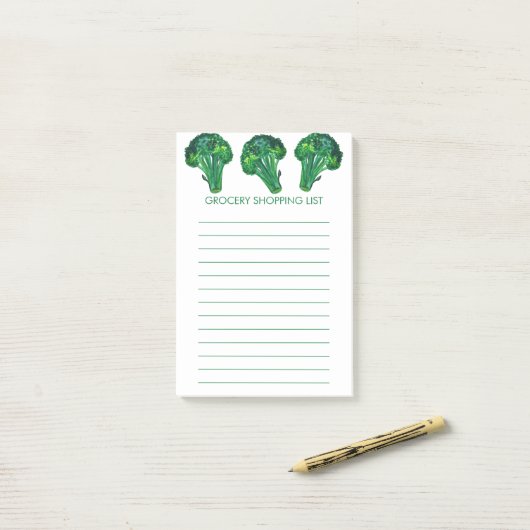 Broccoli Fresko Grotto America Post-it Klebezettel (Auf Schreibtisch)