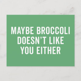 Broccoli gefällt dir kein lustiges Zitat Postkarte