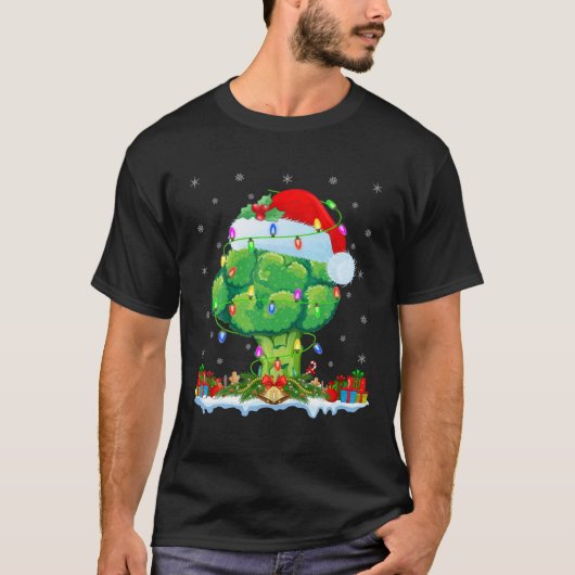 Broccoli Gemüse Lover Matching Santa Broccoli C T-Shirt (Vorderseite)