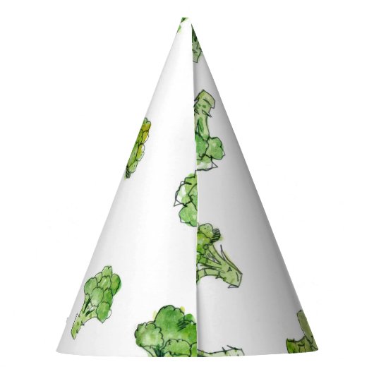 Broccoli - Geschirmt - offen Partyhütchen (Rückseite)