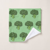 Broccoli Green Vegetables Gag-Geschenk Badhandtuch Set (Waschlappen)