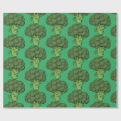 Broccoli Green Vegetables Gag Gift Funny Geschenkpapier (Flach)