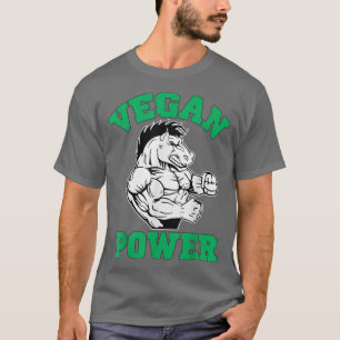 Broccoli Gym Powered by Pflanze Vegane Bodybuildin T-Shirt