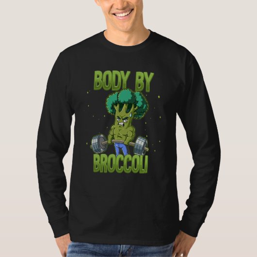 Broccoli Gym Weight Training Body By Broccoli T-Shirt (Vorderseite)
