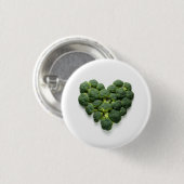 Broccoli Heart Button (Vorne & Hinten)