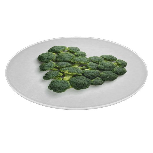 Broccoli Heart Schneidebrett (Ecke)