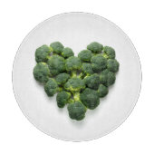 Broccoli Heart Schneidebrett (Vorderseite)