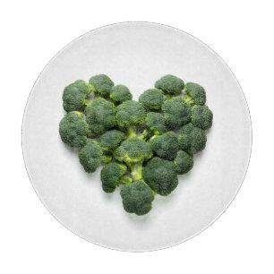Broccoli Heart Schneidebrett