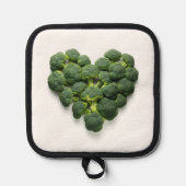 Broccoli Heart Topflappen (Vorderseite)