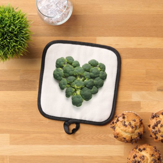 Broccoli Heart Topflappen (Oben Unten)