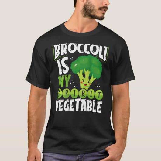 Broccoli Is My Spirit Vegetable Backprint Vegetabl T-Shirt (Vorderseite)