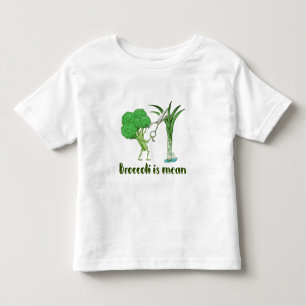 Broccoli ist gemein kleinkind t-shirt