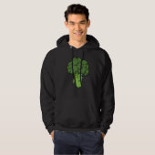 Broccoli ist Lebensspass Grafik Gemüse 1 Hoodie (Vorne ganz)
