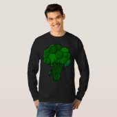 Broccoli ist Lebensspass Grafik Gemüse T-Shirt (Vorne ganz)