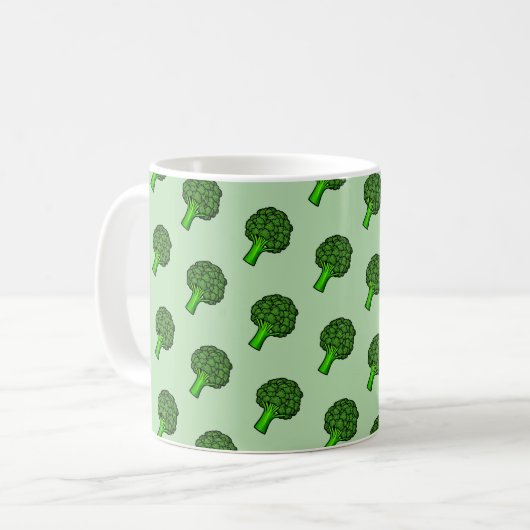 Broccoli Kaffeetasse (Vorderseite Links)