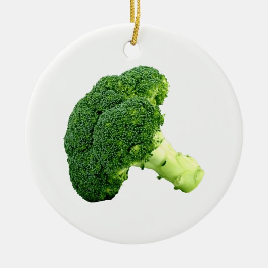 Broccoli Keramik Ornament (Vorne)