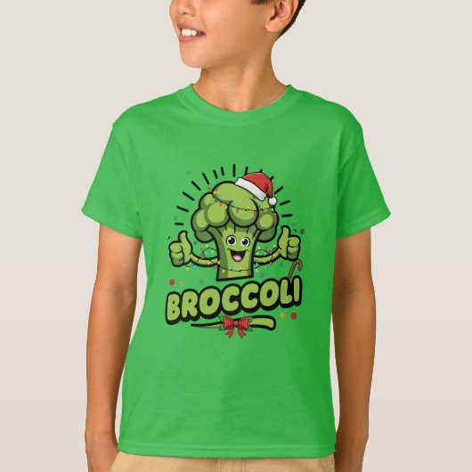 Broccoli Kids Christmas Funny Broccoli Kleinkind T-Shirt (Vorderseite)