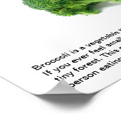 Broccoli kreativ essen poster (Ecke)