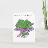 Broccoli Lover Funny Bouquet Karte (Vorderseite)