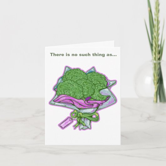 Broccoli Lover Funny Bouquet Karte (Vorderseite)