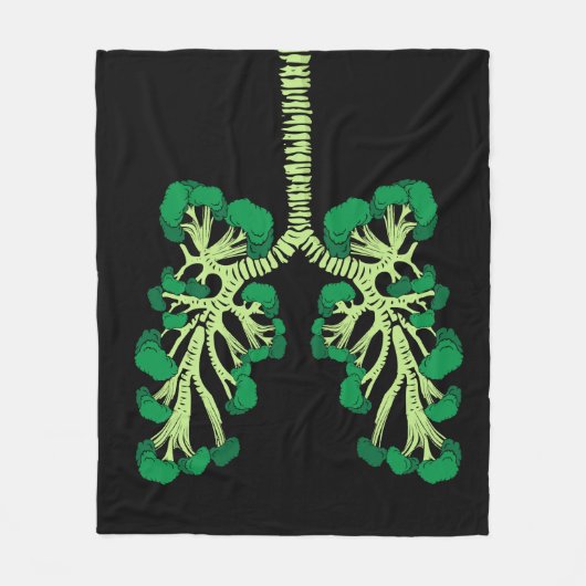 Broccoli Lover Gesunde Gemüse Kochen Broccoli Fleecedecke (Vorderseite)