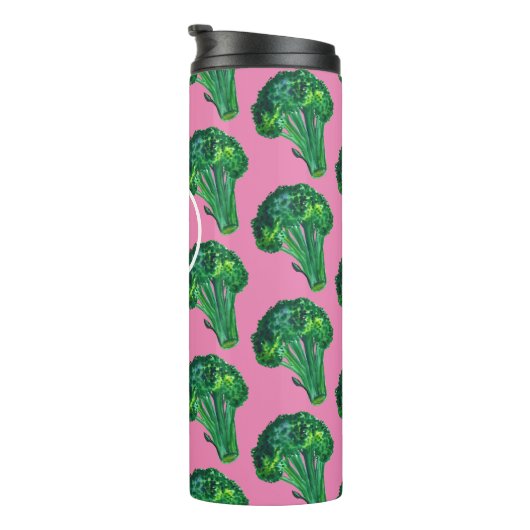 Broccoli Lovers Veggies Painting CUSTOM Thermosbecher (Nach rechts gedreht)