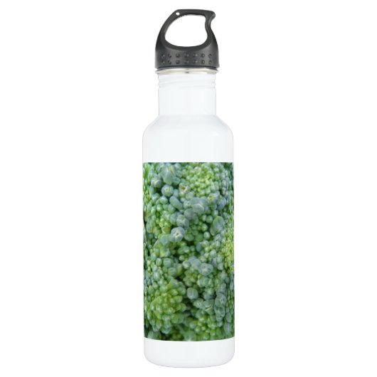 Broccoli Macro Edelstahlflasche (Vorderseite)
