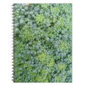 Broccoli-Macro-Notebook Notizblock (Vorderseite)