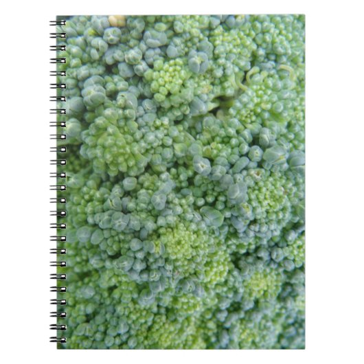 Broccoli-Macro-Notebook Notizblock (Vorderseite)